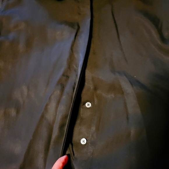 Banana Republic* Hidden Button Front Placket* Black* Sz S - Picture 5 of 6